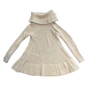 SHAE women’s turtleneck swing dress size medium in camel